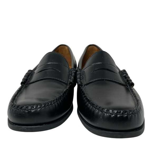 J Crew Camden Penny Loafers Mens 10.5 Black Leather Career Wedding Shoes AV166 main image 9